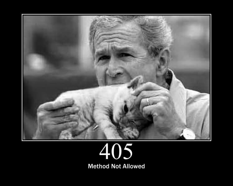 405: Method Not Allowed